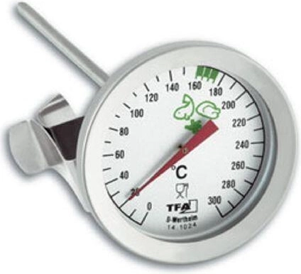 Nierdziany termometr szpilkowy do 300 °C z klipsem