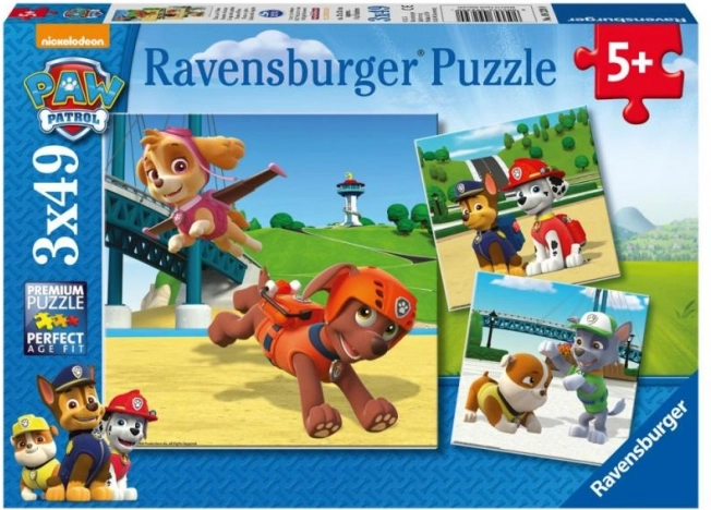 Ravensburger puzzle Psi patrol 3×49 elementów