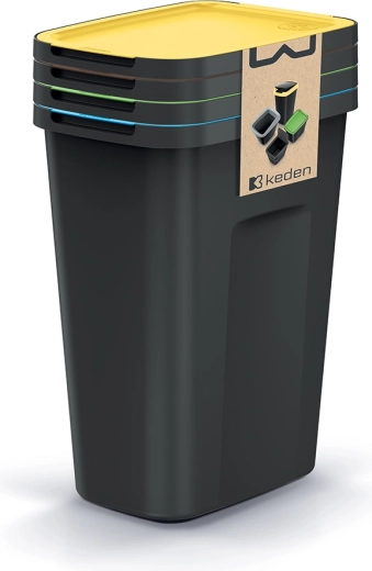 zestaw koszy na śmieci do segregacji Compacta Q Flap Plus 4×35 l