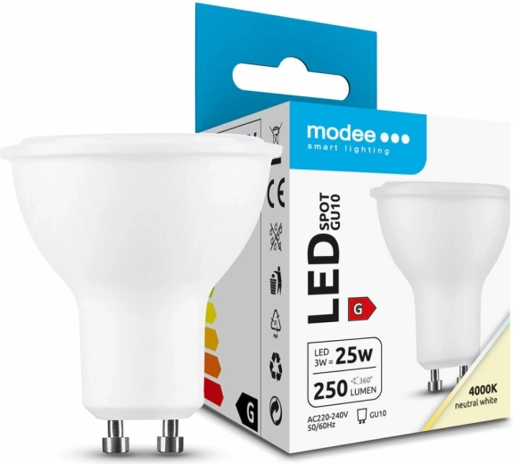 Żarówka punktowa LED Modee GU10 3 W neutralna biel