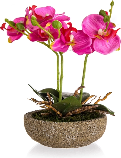 Sztuczna fuksja w betonowej doniczce 21,5 cm