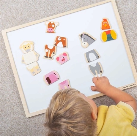 Bigjigs Toys magnety zwierzęta z farmy