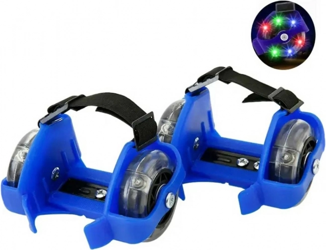 Świecące kółka do butów niebieskie