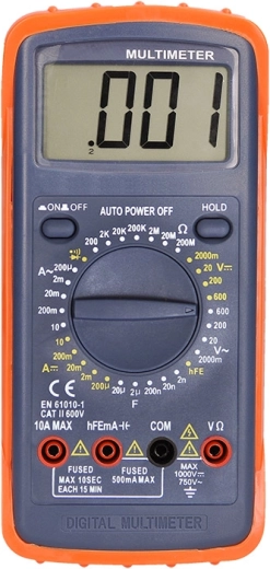 Solight multimetr cyfrowy 600 V/10 A - 1 sztuka