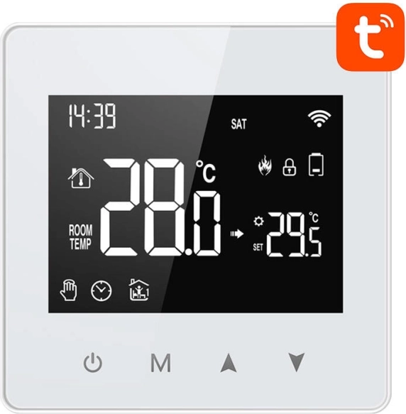Inteligentny termostat Avatto WT198 z Wi‑Fi i TUYA