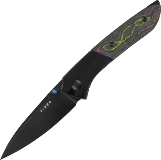 Kizer Spitfire nóż składany S35VN, tytan i camo carbon 80s - 1 szt.