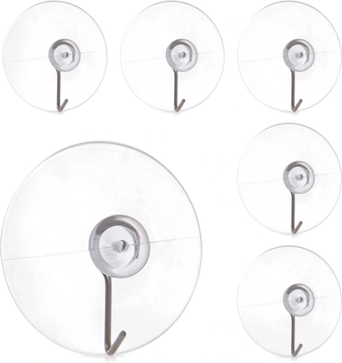 Hak z przyssawką 4,5 cm – zestaw 6 szt.