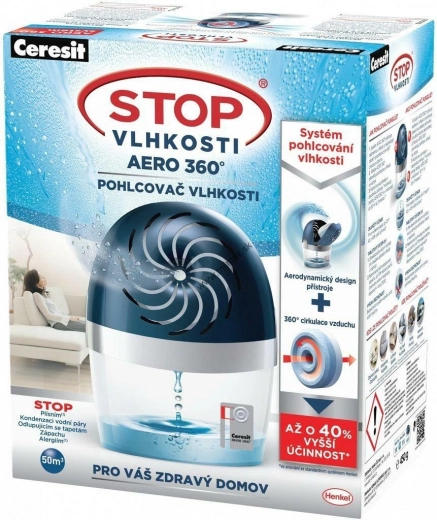 Ceresit Stop wilgoci AERO 360° urządzenie 450 g niebieskie
