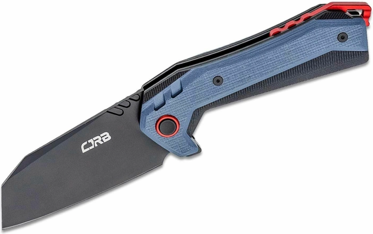 CJRB Tigris masywny składany nóż kieszonkowy G10 niebieski 8,9 cm