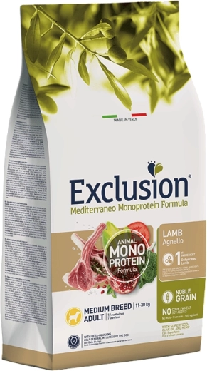 Exclusion Adult Medium granulki dla psów – jagnięcina 3 kg