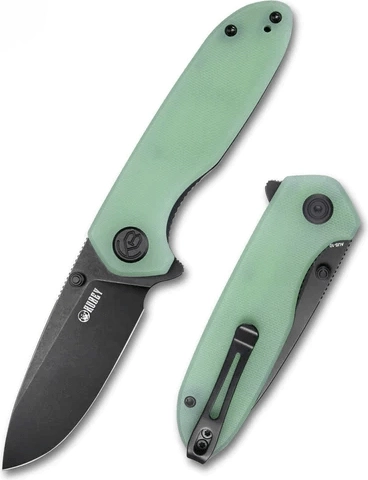 Kubey Belus Jade nóż składany 7,5 cm G10 z klipsem