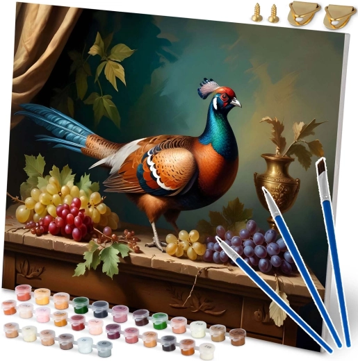Malowanie po numerach 40 × 50 cm – bażant, martwa natura MASSIDO