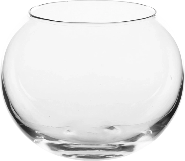 Szklany wazon kula 17,5 cm