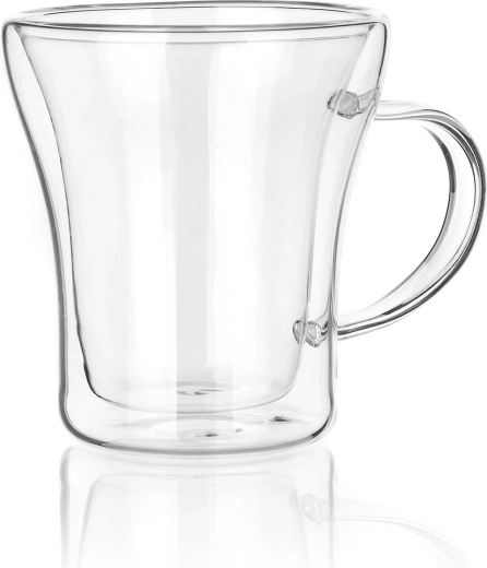 Szklany kubek z podwójnymi ściankami 200 ml DOBLO