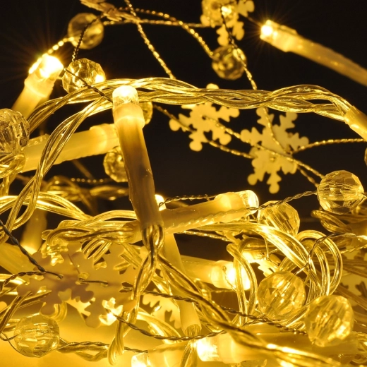 Solight dekoracyjny łańcuch LED z zawieszkami, 20 LED, 2 m, na baterie
