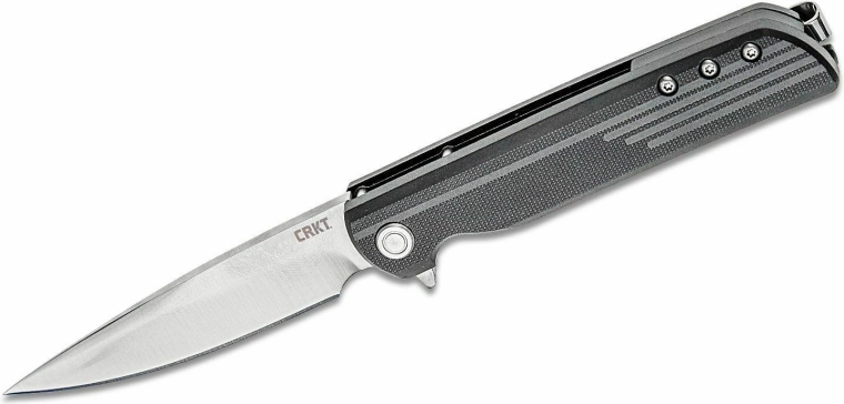 CRKT LCK+ Black nóż kieszonkowy z asystowanym otwieraniem 8,4 cm