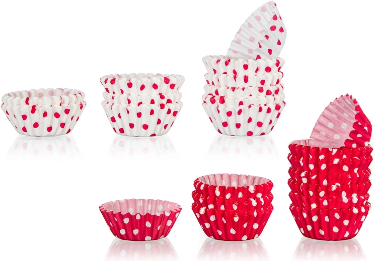 Papierowe foremki cukiernicze DOTS mix 3 × 2,1 cm (200 szt.)