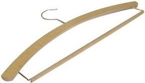 Drewniany męski wieszak z obrotowym haczykiem, woskowany, rozmiar L