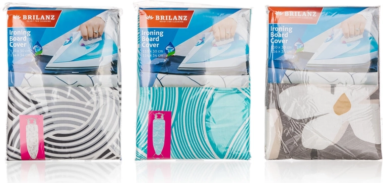 Bawełniany pokrowiec na deskę do prasowania, mix dekorów 110 × 30 / 114 × 34 cm