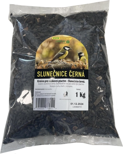 Czarna słonecznik dla ptaków 1 kg