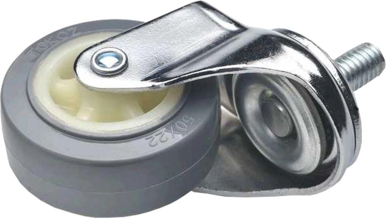 Obrotowe kółko meblowe 50 mm ze śrubą M10, zestaw 4 szt.