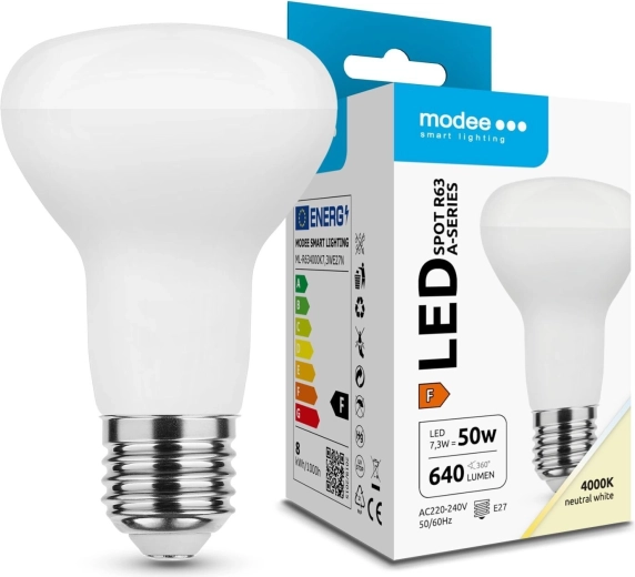 Modee LED żarówka punktowa R63 E27 7,3 W 640 lm neutralna biel