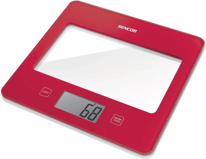 Sencor waga kuchenna SKS 5034RD czerwona