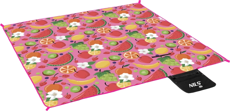 Koc piknikowy NILS Camp Fruits 200 × 200 cm