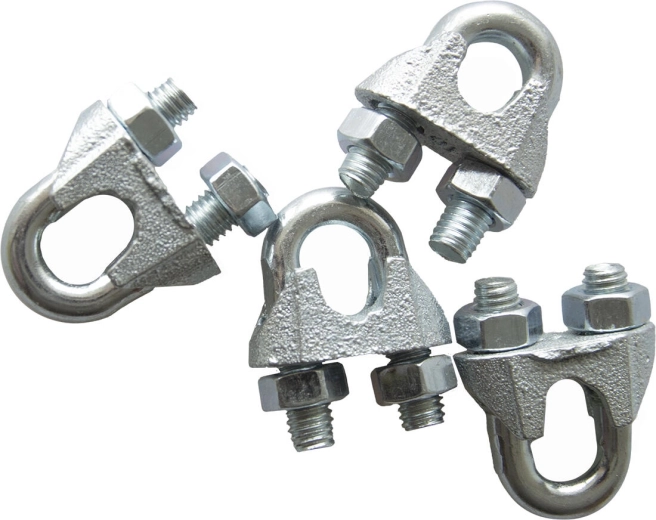 Klamra do liny stalowej 10 mm, ocynkowana (zestaw 10 szt.)