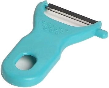 Obieraczka w kształcie Y z 5‑cm stalowym ostrzem nierdzewnym, plastikowa rączka, mix kolorów