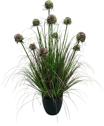 Sztuczny czosnek ozdobny w doniczce, fioletowy, 90 cm Garden Line