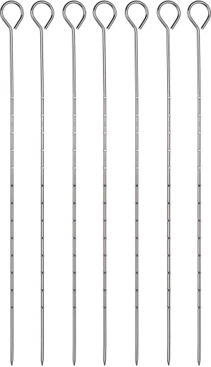 Szpikulce do grilla ze stali nierdzewnej 31,5 cm – zestaw 6 szt.