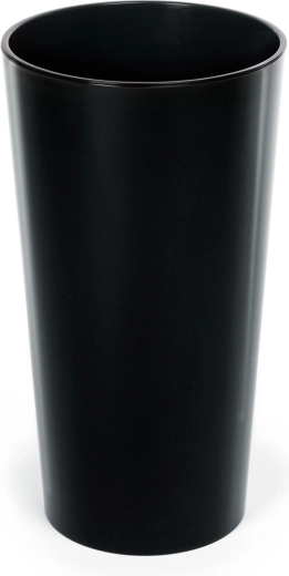 Doniczka Lilia 14 cm z wkładem – czarny połysk