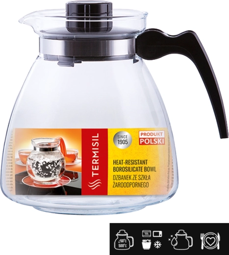 Żaroodporny szklany dzbanek 2,1 l TERMISIL Ewa