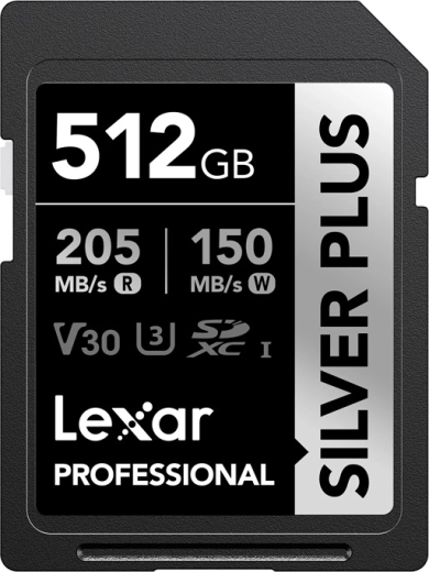 Karta pamięci Lexar Professional Silver Plus SDXC 512 GB