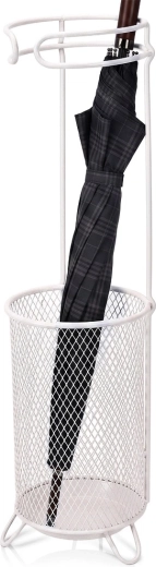 Metalowy stojak na parasole w kolorze popielatoszarym 18 x 50 cm - 1 sztuka