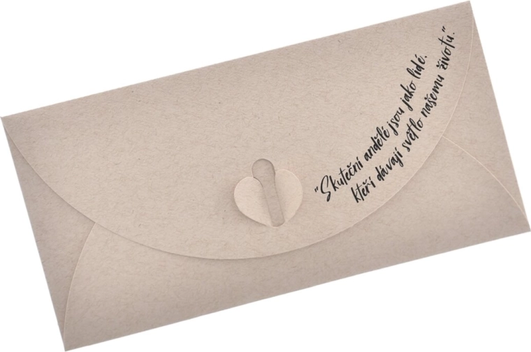 Papierowa koperta Prawdziwi aniołowie 22 × 11 cm