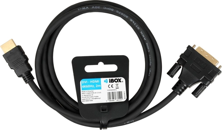 Kabel HDMI do DVI 2 m (Full HD 1080p)