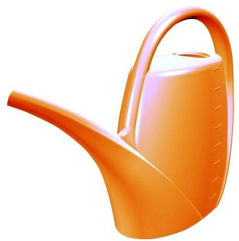 Plastowa konewka do podlewania 1,7 l pomarańczowa
