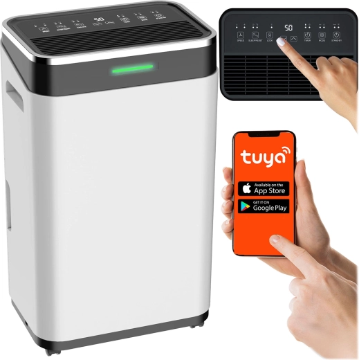 Kompresorowy osuszacz powietrza 25 l/24 h z Wi‑Fi Berdsen BD‑533 biały