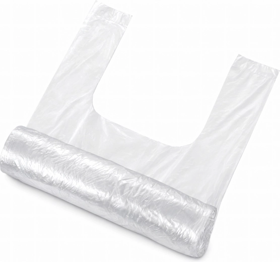 Wytrzymałe jednorazowe plastikowe torby na rolce 44 × 35 cm, 120 szt.