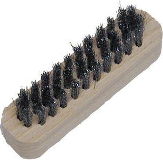 Szczotka do zamszu z 3 rzędami stalowych włókien