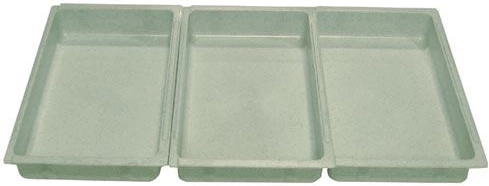 Zestaw misek do panierowania 25 × 15 × 4 cm, plastik, mix kolorów (3 szt.)