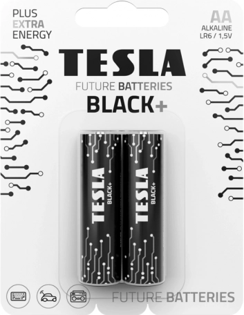 Alkaliczne baterie Tesla Black+ AA