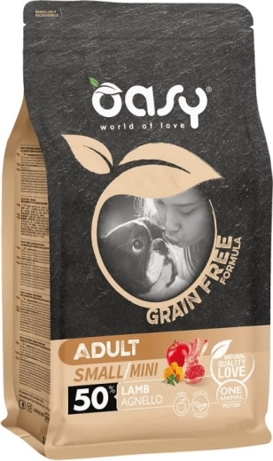 Oasy Grain Free Adult Small/Mini jagnięcina 2,5 kg