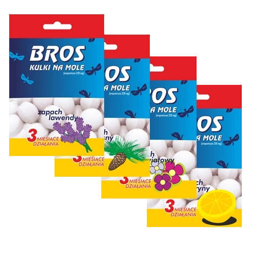 Bros kulki na mole o zapachu lawendy