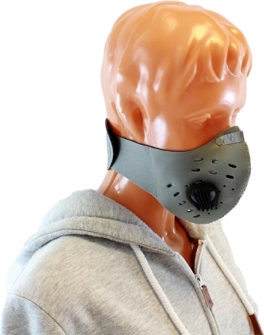 Ag303c sportowa maska smogowa szara