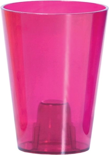 Doniczka na storczyki COUBI ORCHID 13 cm – transparentny różowy