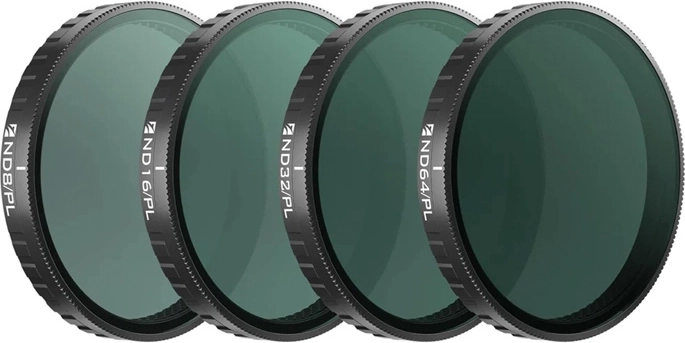 Zestaw filtrów Freewell Bright Day do DJI Osmo Action 6 – 4 szt.