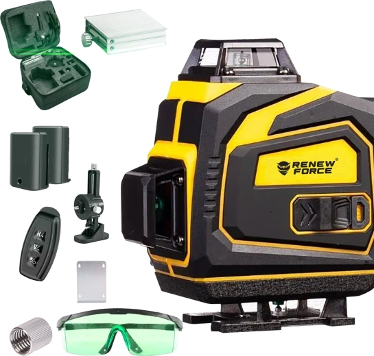 Laser krzyżowy Renew Force 360° z zieloną wiązką
